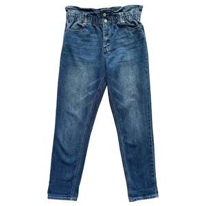 KanCan Jeans Womens 29 High Rise Tapered Paperbag Waist Stretch Denim Maurices